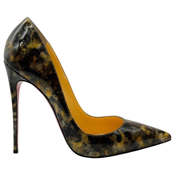 Christian Louboutin Vernis Mouchete So Kate 120 Pumps - Picture 2 of 7